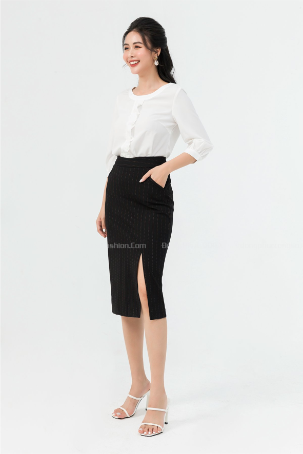 CHÂN VÁY XẺ TÚI MỔ